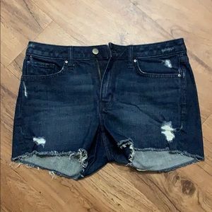 Gap slim cut off jean shorts